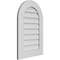 Ekena Millwork Round Top Surface Mount PVC Gable Vent: Non-Functional, w/ 3-1/2"W x 1"P Standard Frame, 20"W x 30"H GVPRT20X3001SN - alternate 2